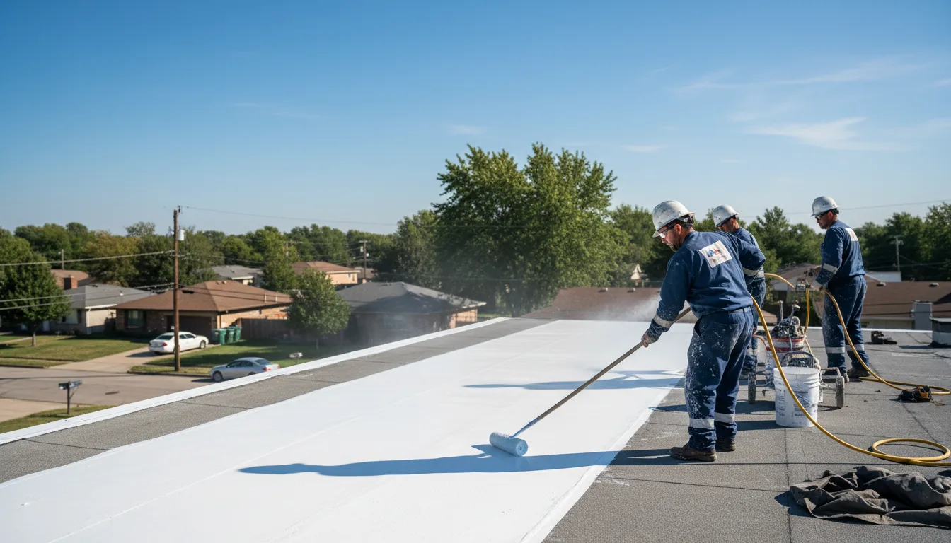 Commercial roof coating in Waveland, MS near me